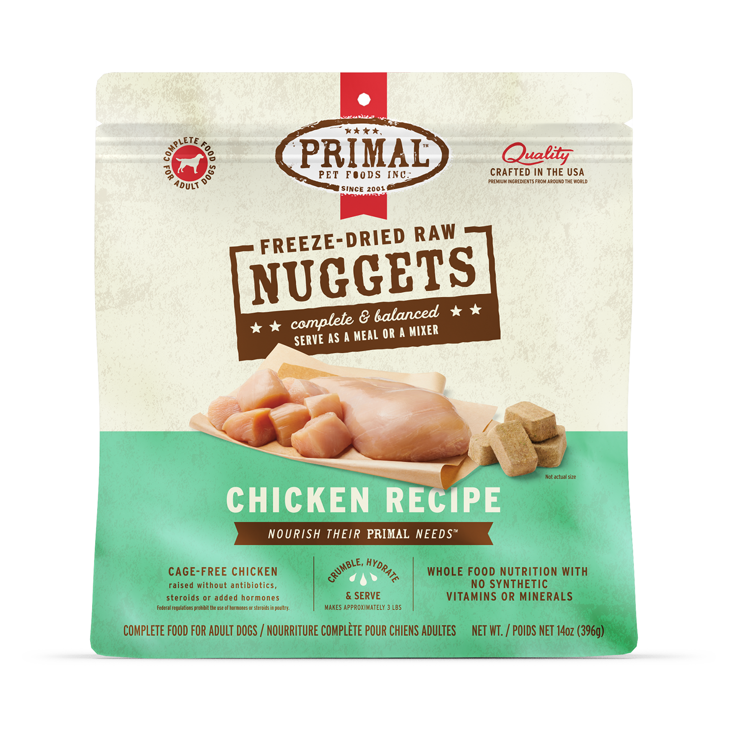 Primal Freeze Dried Chicken Nuggets Dog Food