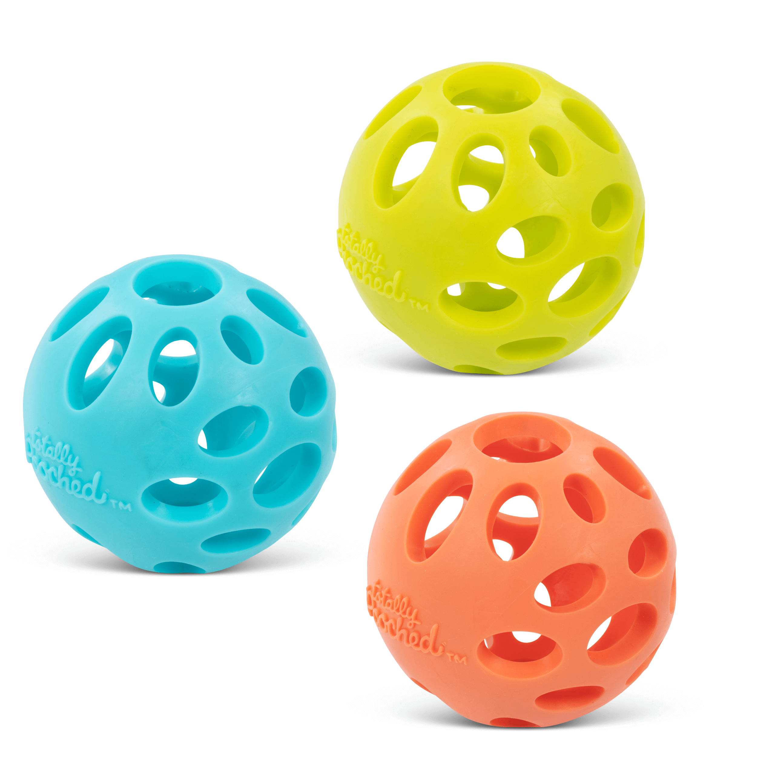 Totally Pooched Huff'n Puff Dog Ball, Size 3.1"