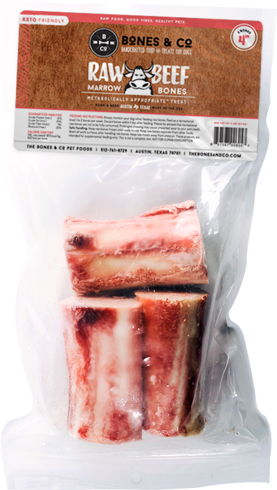 Bones & Co Dog Frozen Raw Beef Bones 4" 3pk (IN STORE PICK UP)