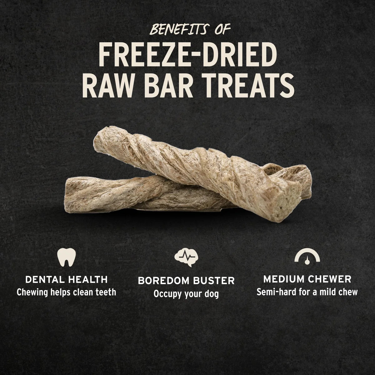 Vital Essentials Dog Raw Bar Freeze Dried Moo Stick Treat