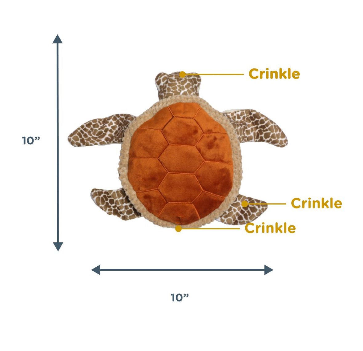 Tall Tails Animated Sea Turtle Toy 10"