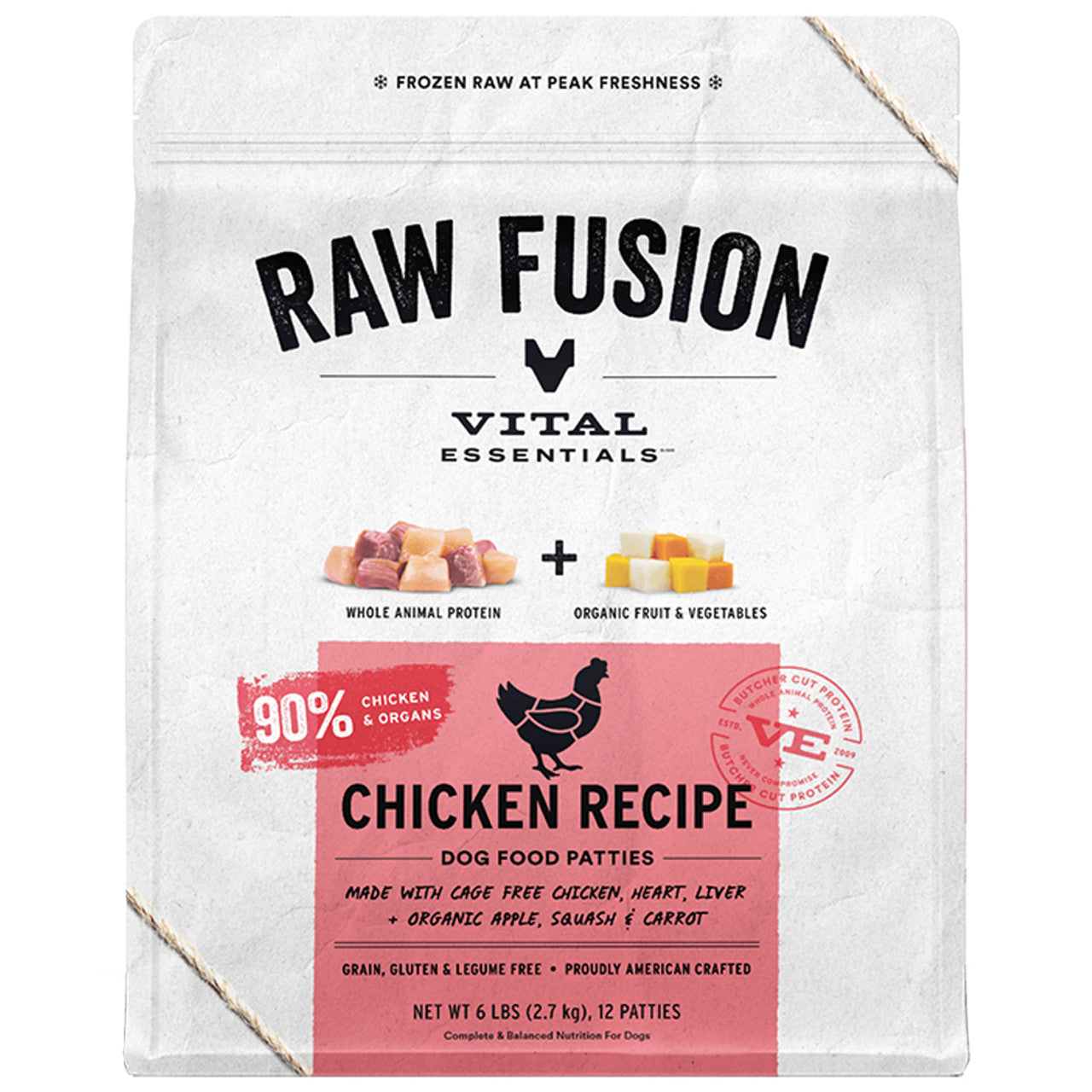 Vital Essentials Raw Fusion Chicken Patties (In Store Only Pick Up)