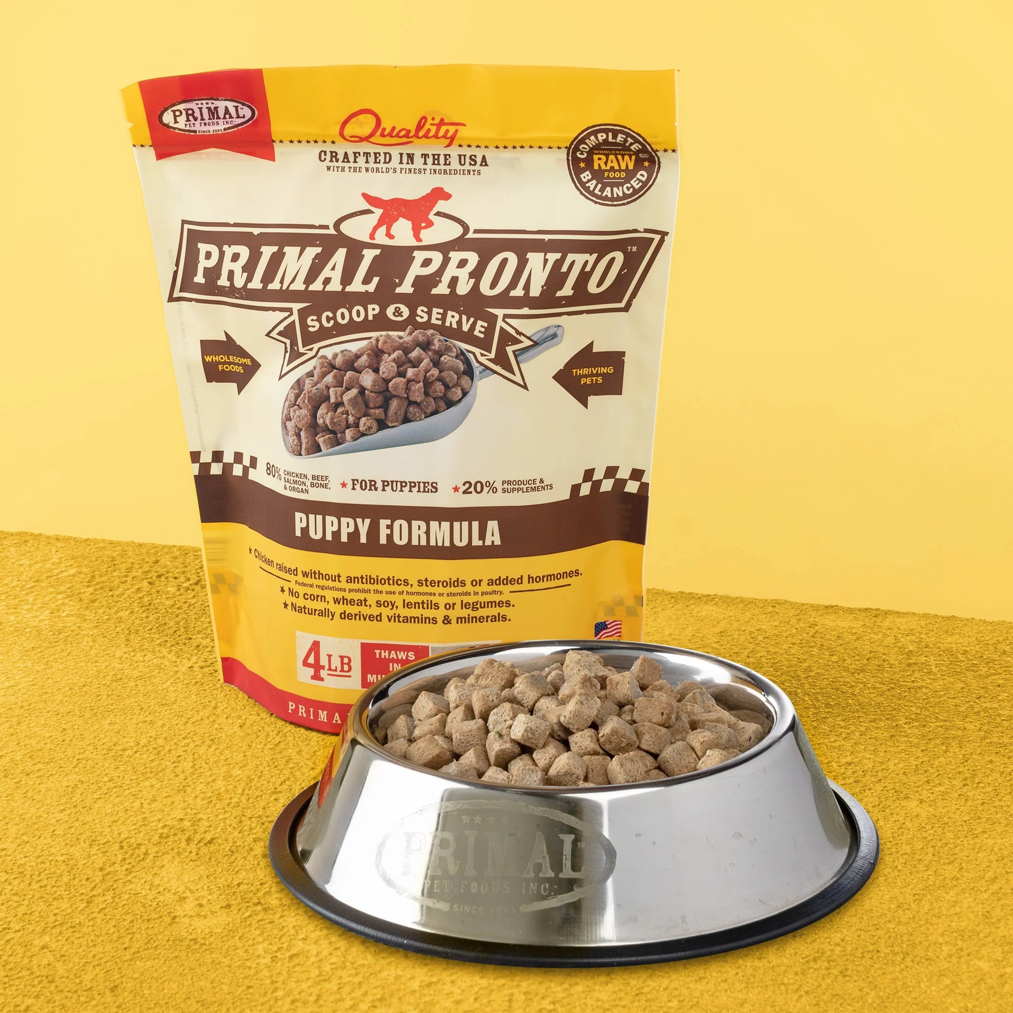 Primal Dog Raw Puppy Formula 4lbs (IN STORE PICK UP ONLY)