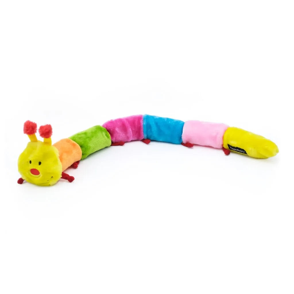 Zippy Paws Caterpillar Deluxe 6 Squeakers Dog Toy