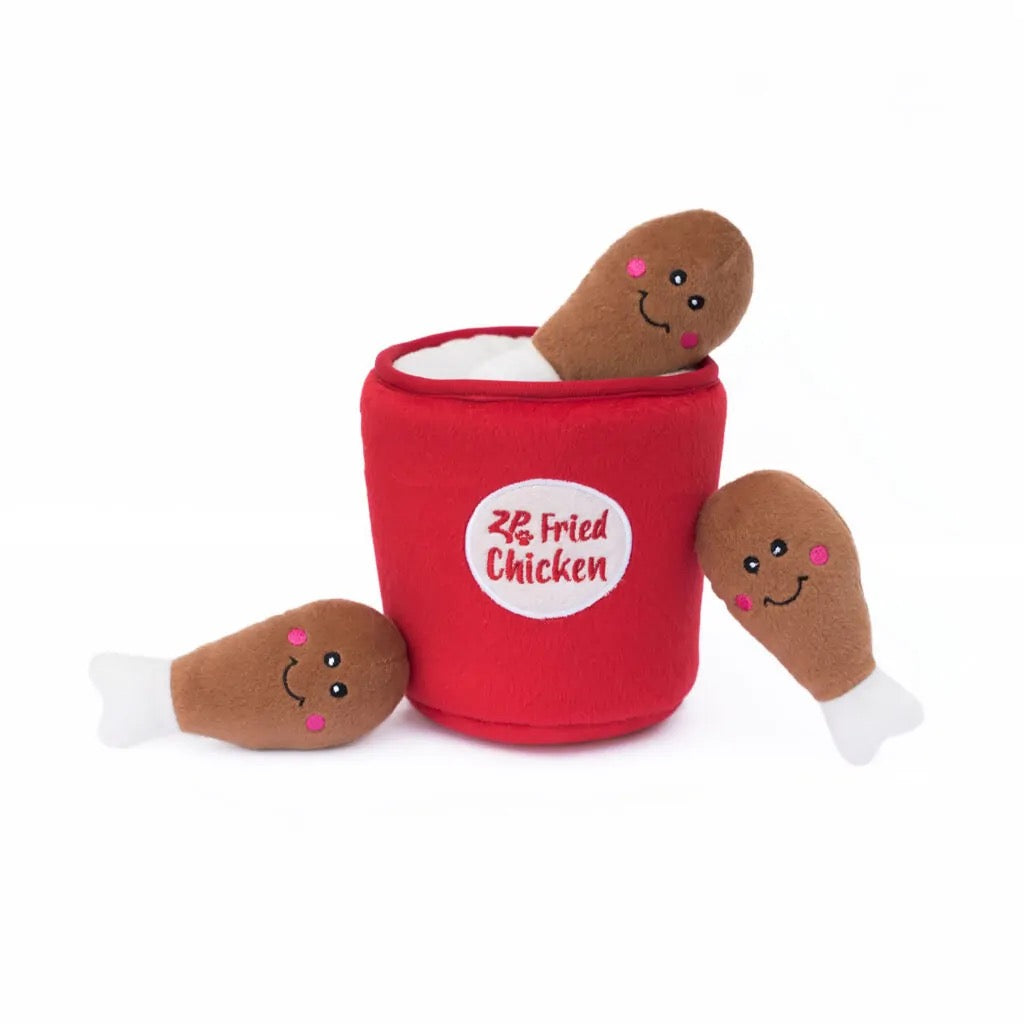 Zippy Paws Chicken Bucket Dog Toy