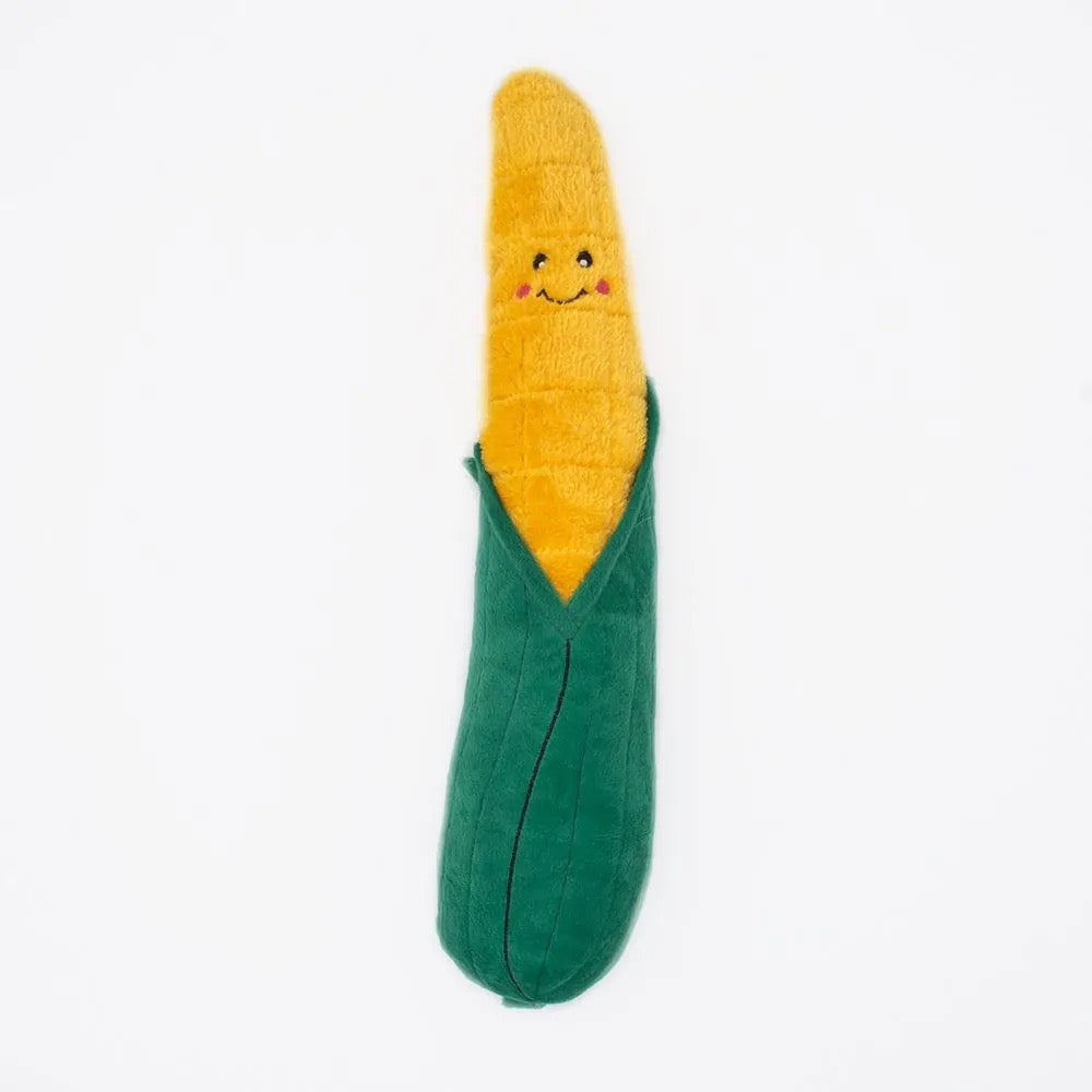 Zippy Paws Jigglerz Corn Soft Dog Toy, Large
