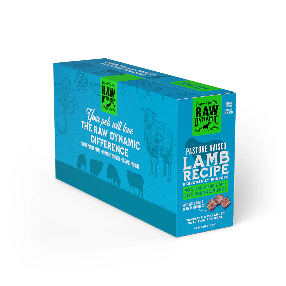 Raw Dynamic Dog Pasture Raised Frozen Lamb Bulk Box 12lbs (PICK UP IN STORE ONLY)