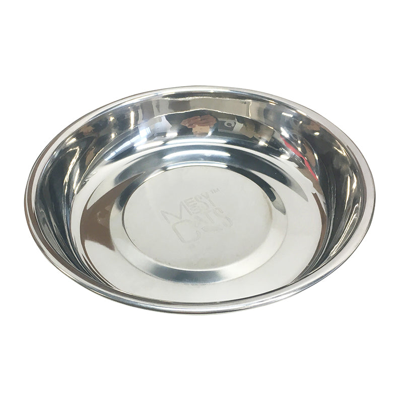 Stainless Steel Cat Bowl, Saucer Shaped Bowl