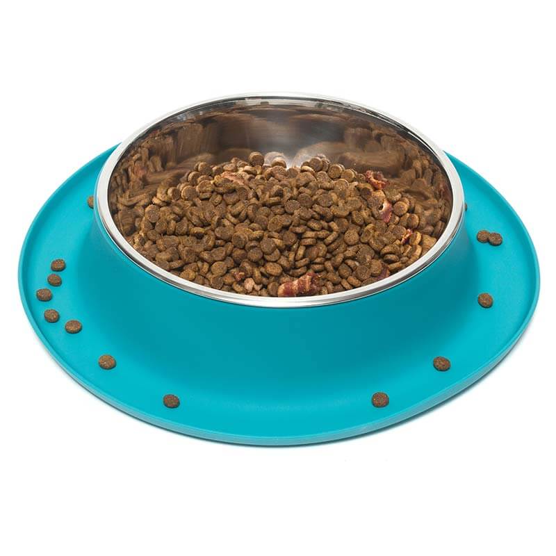 Single Silicone Feeder with Stainless Bowl, Medium, 1.5 Cup Bowl