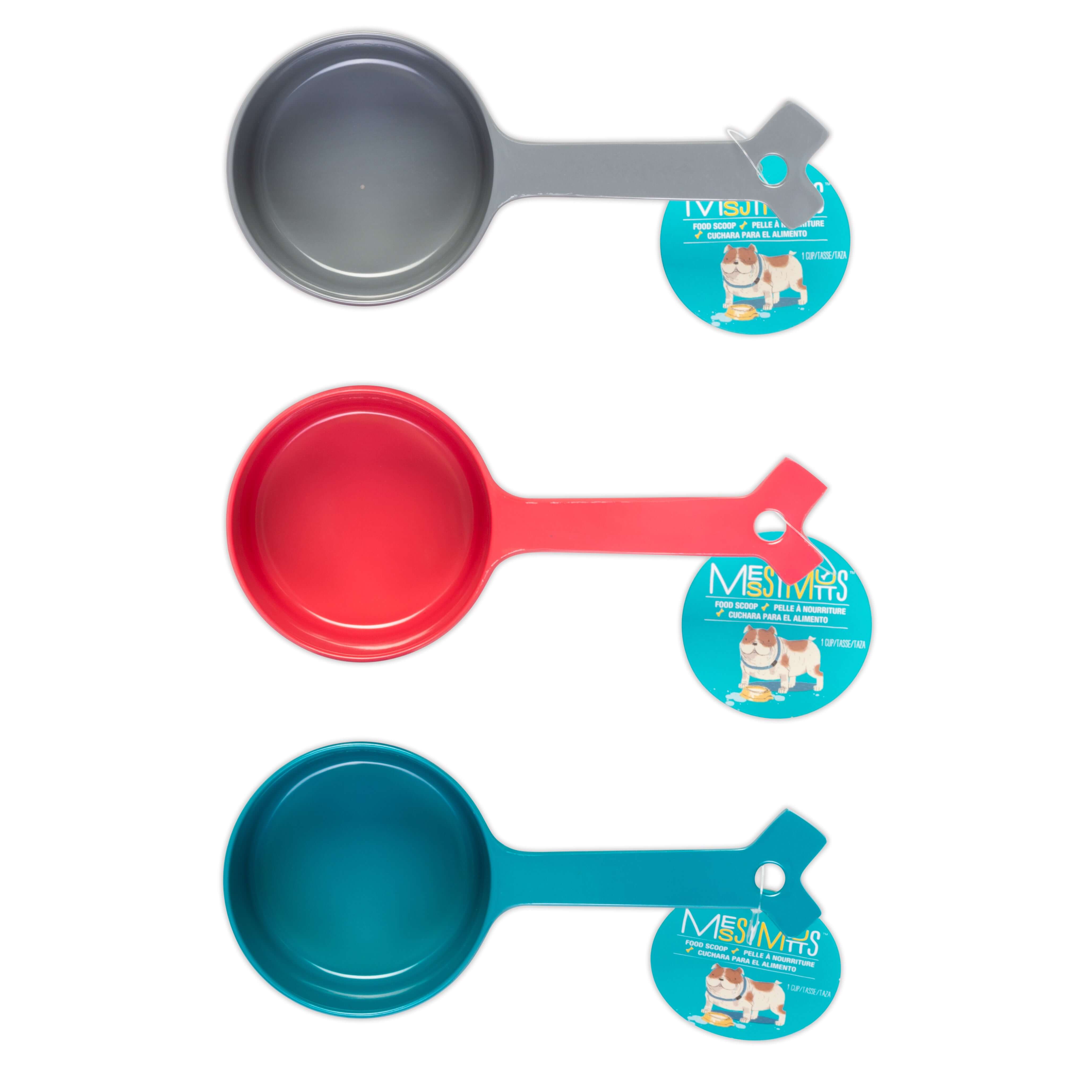 Melamine Dog Food Scoops - 1 cup capacity