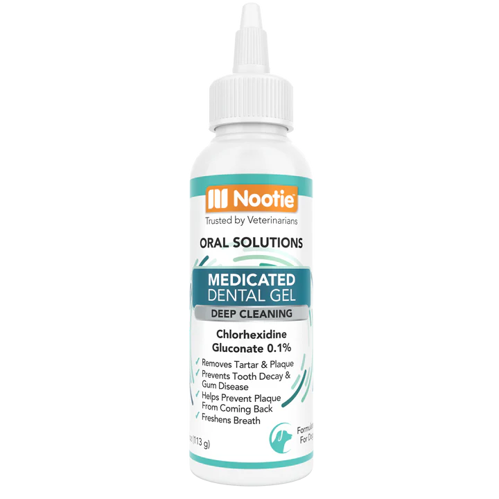 Nootie Medicated Antimicrobial Dental Gel for Dogs 4oz