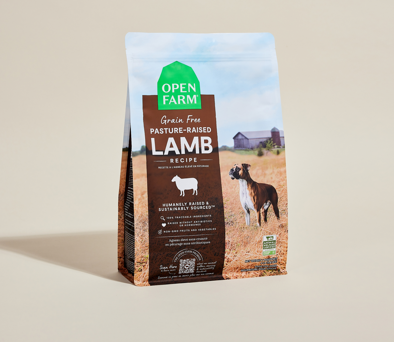 Pasture-Raised Lamb Grain-Free Dog Kibble