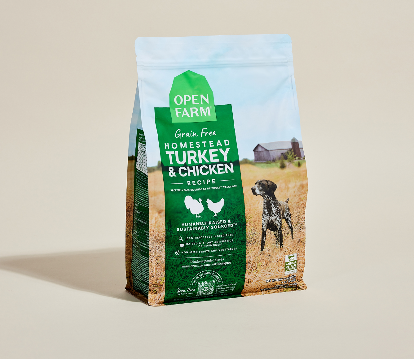Homestead Turkey & Chicken Grain-Free Dog Kibble
