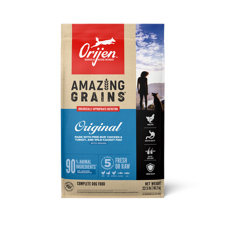 ORIJEN Amazing Grains Original High-Protein Dry Dog Food