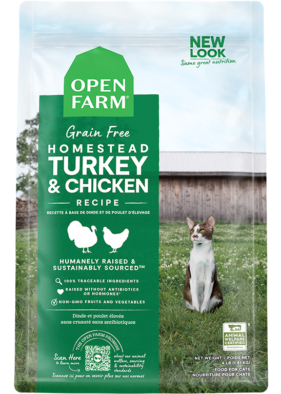 Homestead Turkey & Chicken Grain-Free Cat Kibble