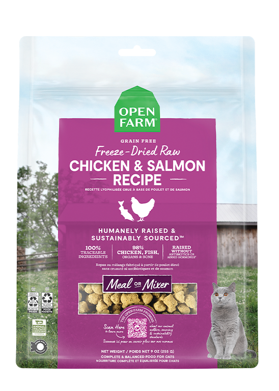 Chicken & Salmon Freeze Dried Raw Morsels for Cats