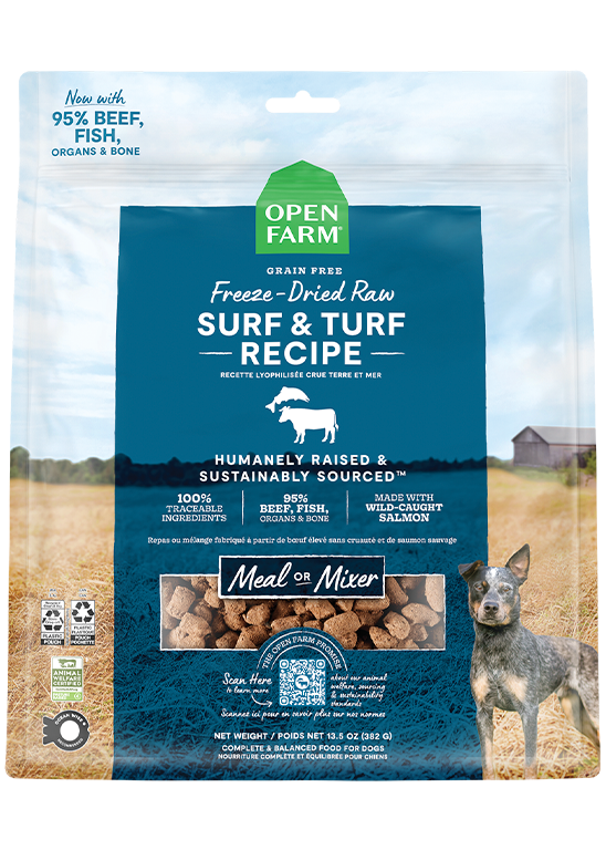 Surf & Turf Freeze Dried Raw Morsels for Dogs