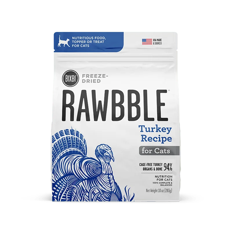 Rawbble® Freeze-Dried Food for Cats - Turkey Recipe
