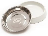 Totally Catty Single Cat Diner, Medium, 1.75 Cup Bowl