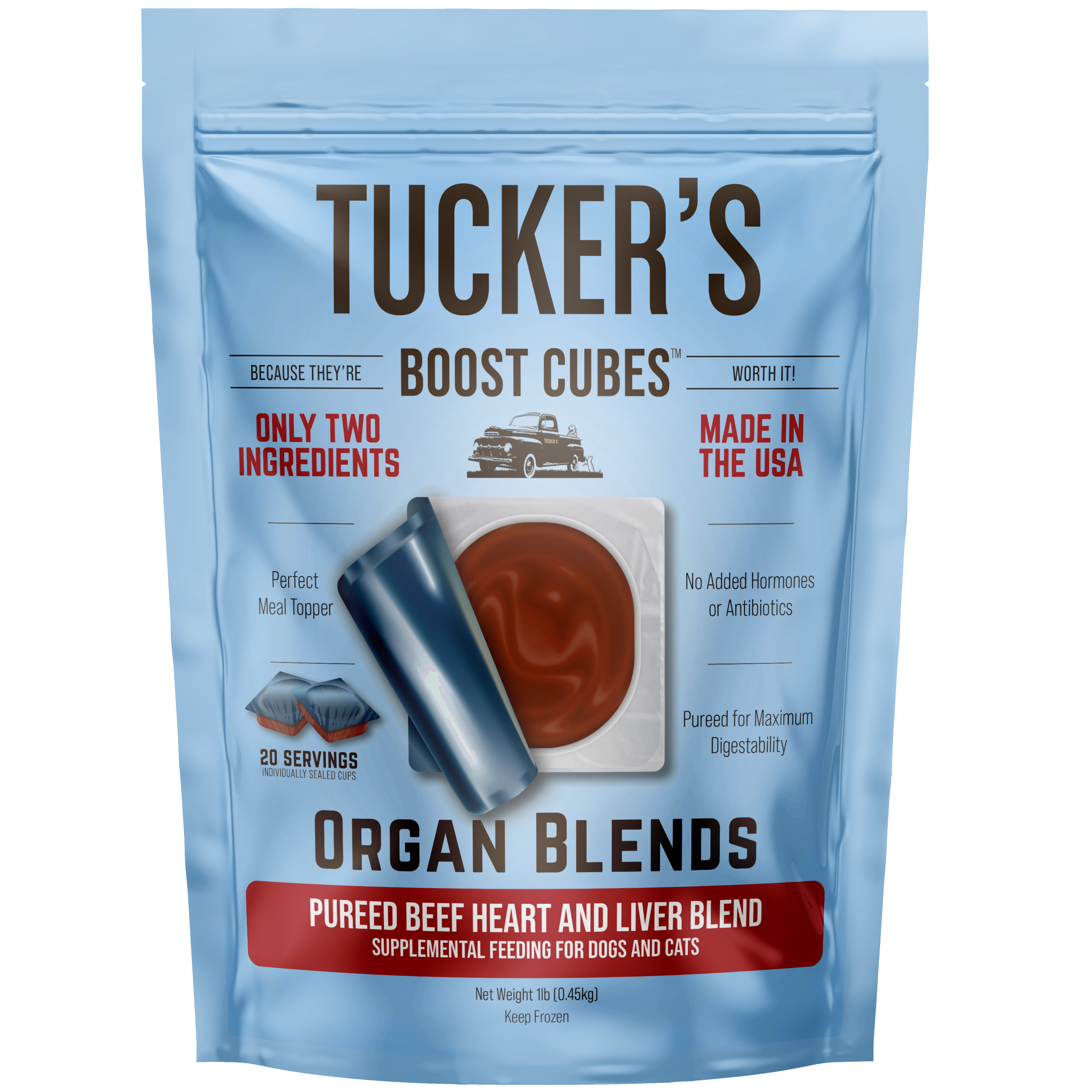 Pureed Beef Heart and Liver Blend