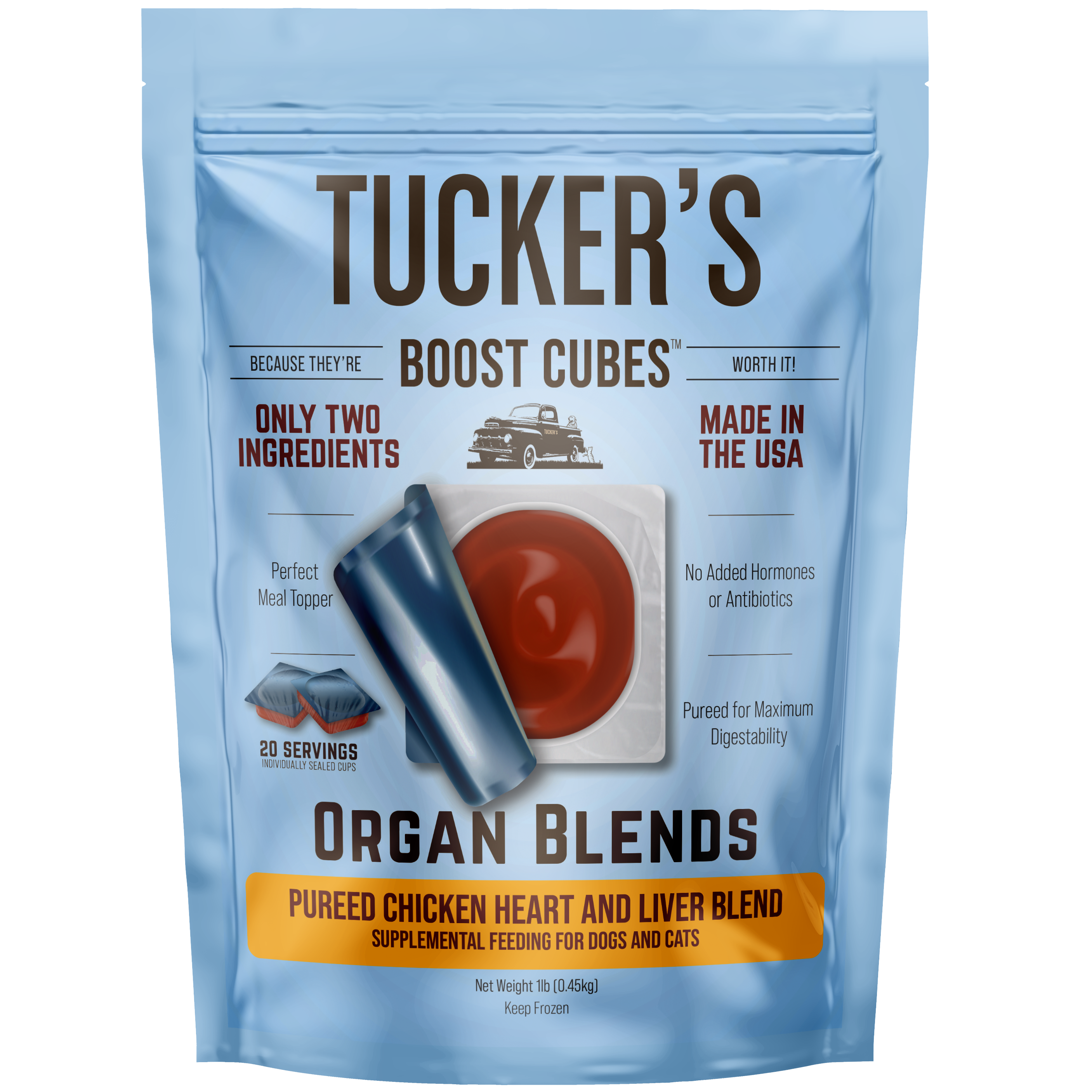 Pureed Chicken Heart and Liver Blend