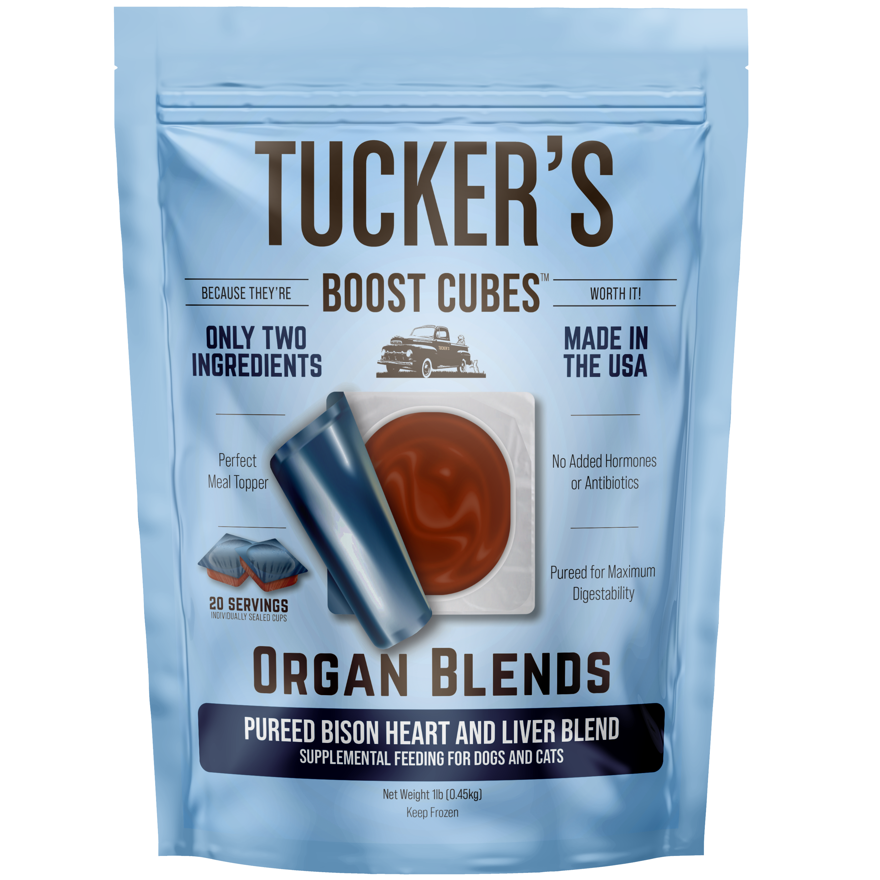 Pureed Bison Heart and Liver Blend