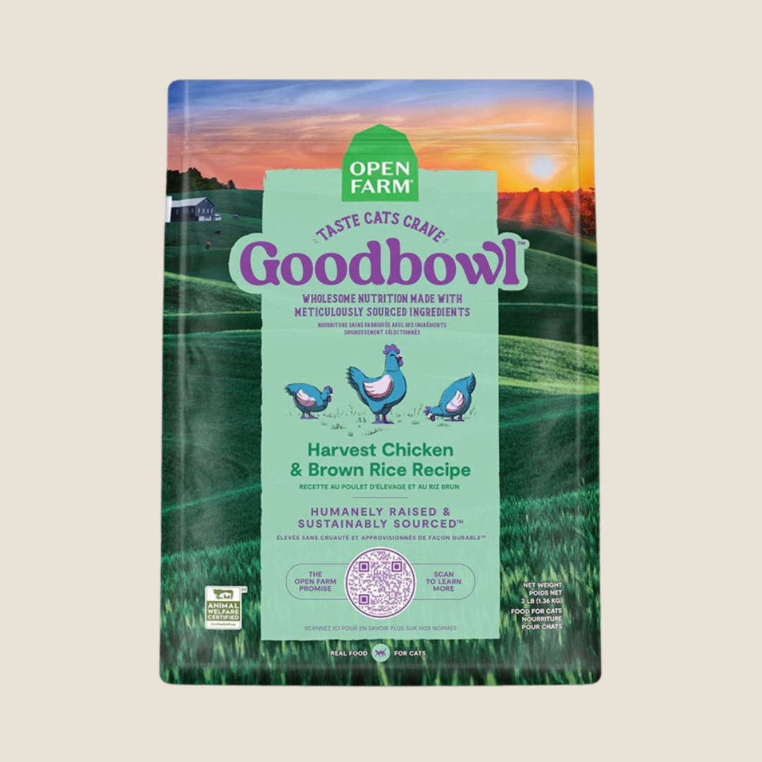 Open Farm - Goodbowl Harvest Chicken & Brown Rice Recipe for Cats - MSPCA Donation