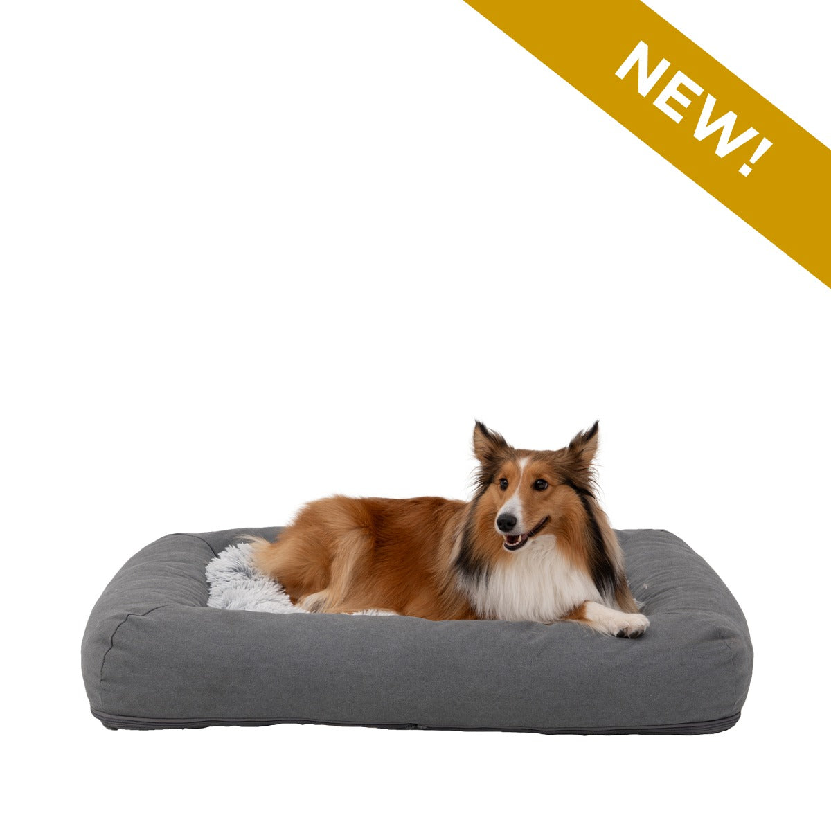Grey All-In-One Dog Bed