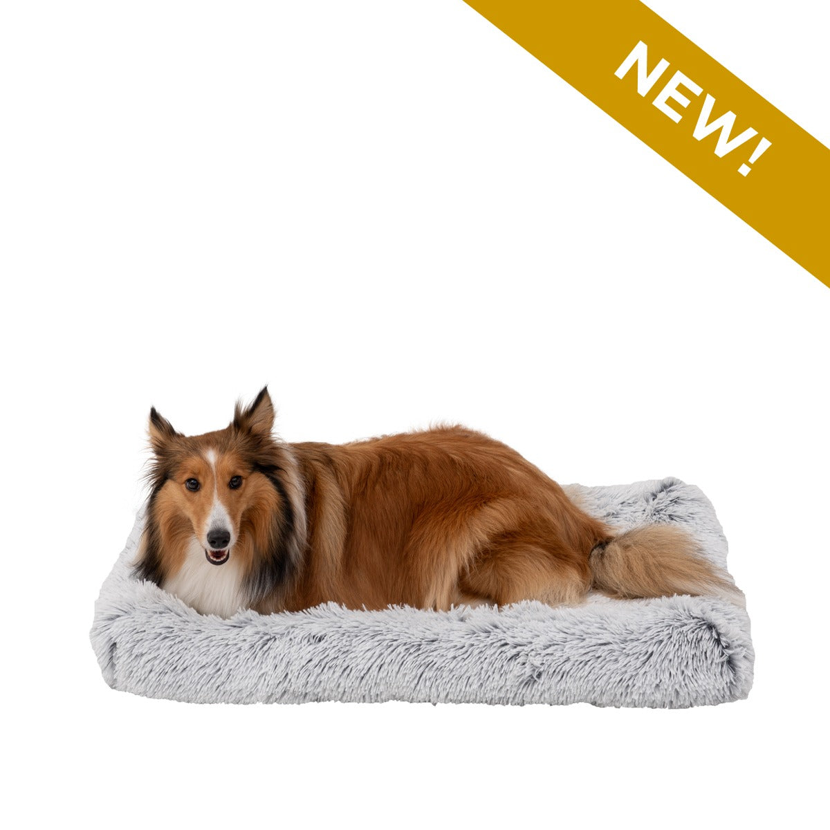 Grey Cuddle Crate Dog Bed