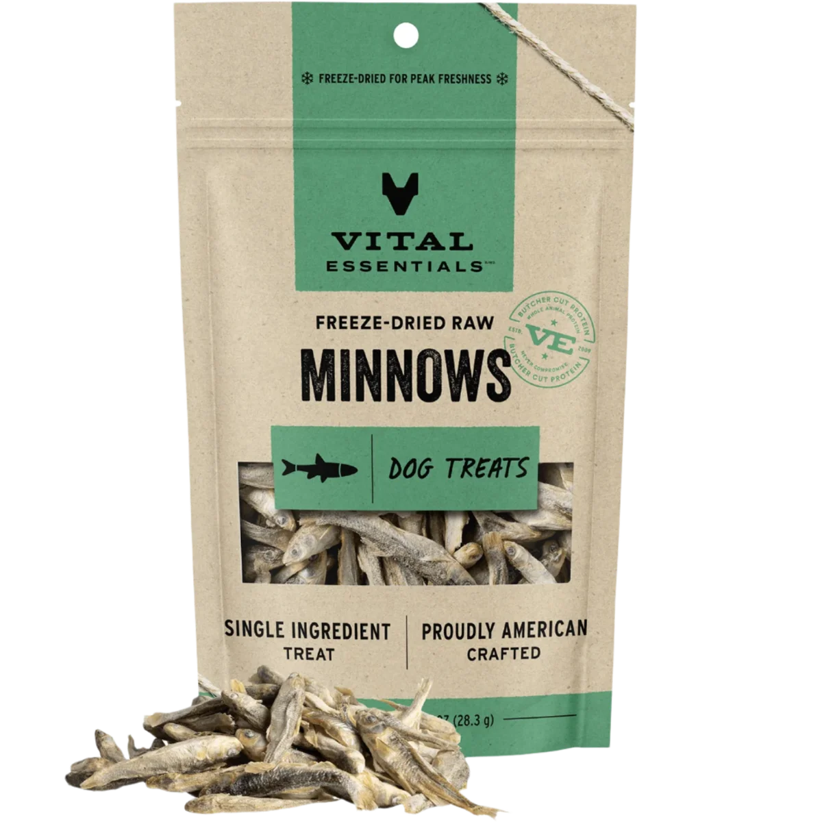 Vital Essentials Dog Freeze Dried Minnows Treats 1oz