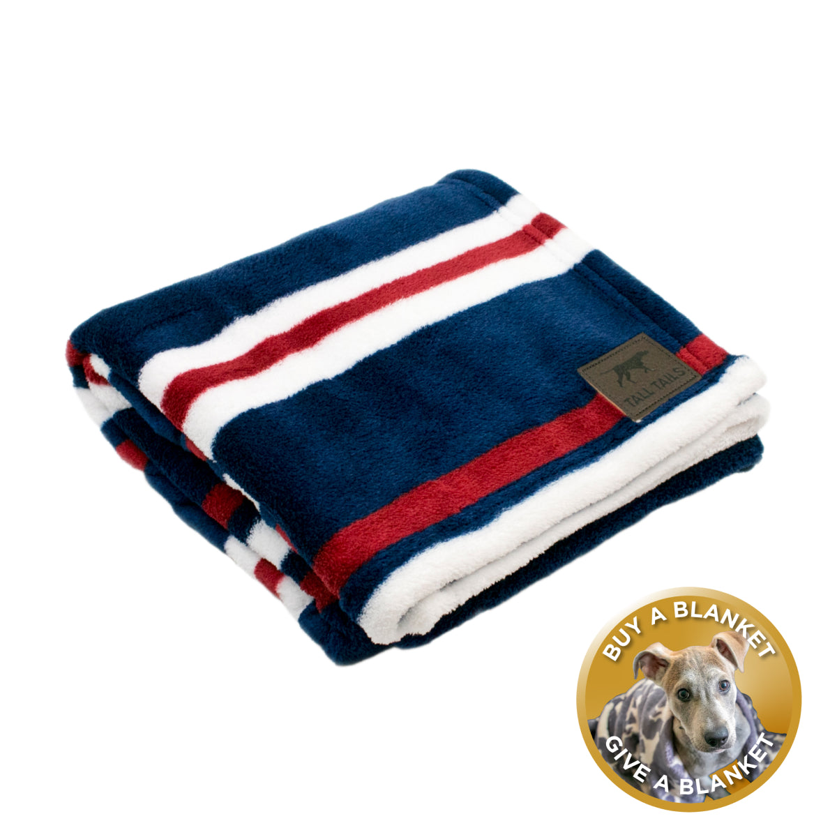Nautical Stripe Dog Blanket