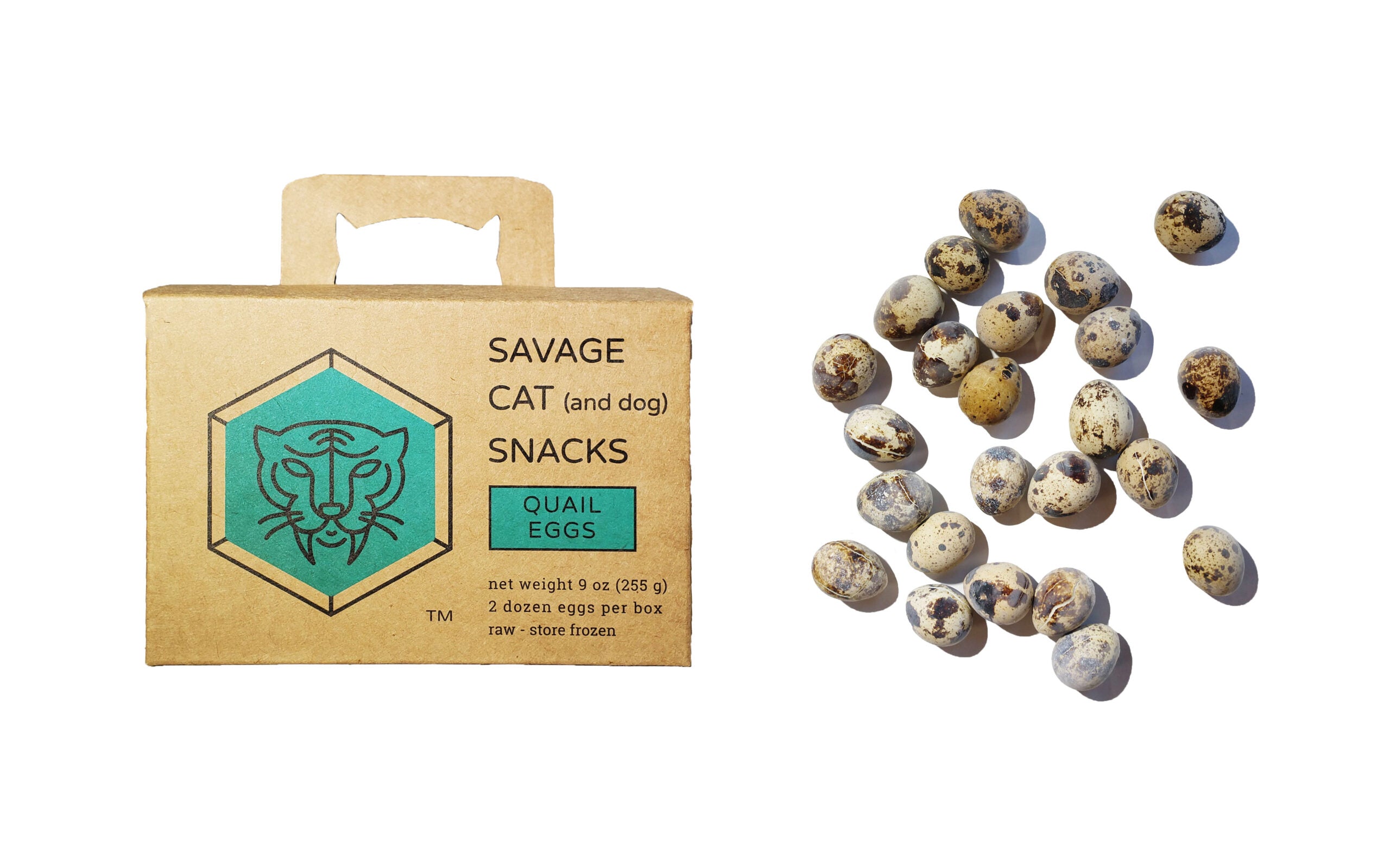 Savage Cat Dog Raw Frozen Quail Eggs Treat 24ct (IN STORE PICK UP ONLY)