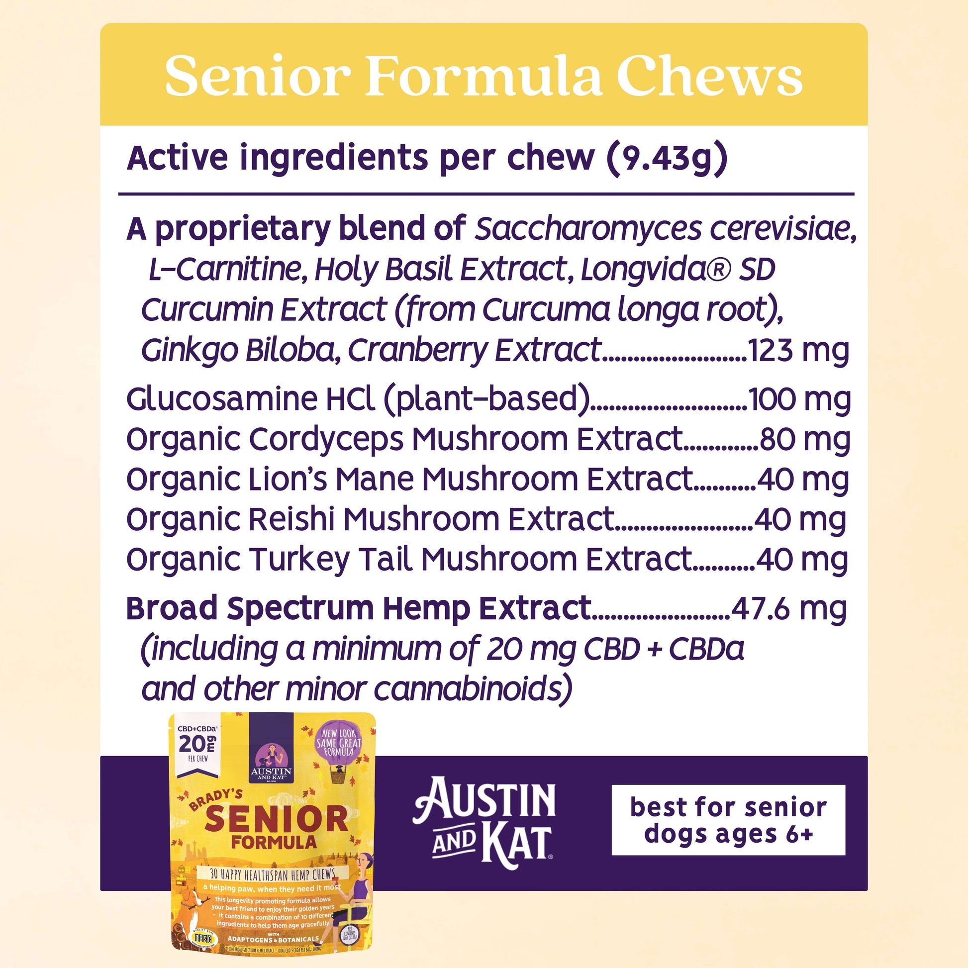 Brady's Senior Blend Chew