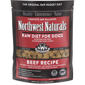 Northwest Naturals Raw Diet Beef Nuggets Raw Frozen Dog Food 6lb (PICK UP IN STORE ONLY) freeshipping - The Good Dog Store
