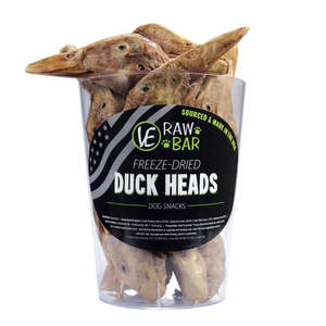 VE RAW BAR Freeze-Dried Duck Heads freeshipping - The Good Dog Store