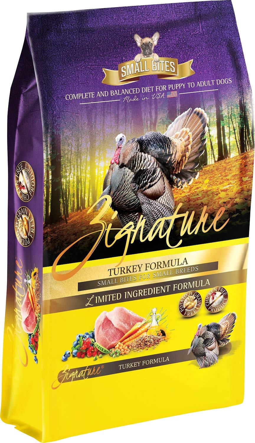 Zignature Turkey Formula Small Bites Dry Dog Food 13.5lb freeshipping - The Good Dog Store