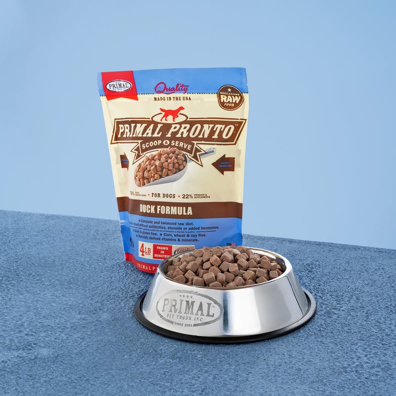 Primal Dog Raw Duck Pronto 4lbs (PICK UP IN STORE ONLY)