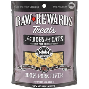 NorthWest Naturals Dog/Cat Freeze Dried Treats Pork Liver 3oz freeshipping - The Good Dog Store