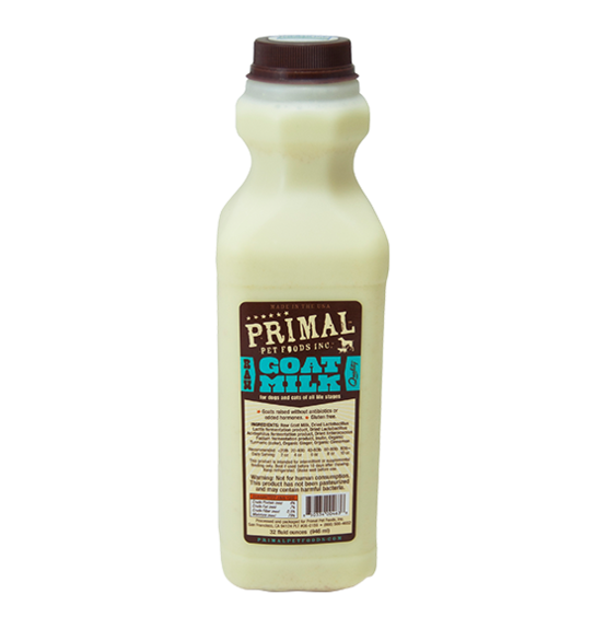 PRIMAL 32 OZ ( 946 ML) RAW GOAT MILK freeshipping - The Good Dog Store