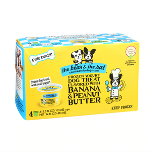 The Bear & The Rat Frozen Yogurt Banana & Peanut Butter 4pk (Local Pickup Only) freeshipping - The Good Dog Store