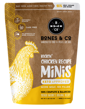 BONES & CO KICKIN' CHICKEN RECIPE MINIS 3lb (PICK UP IN STORE ONLY) freeshipping - The Good Dog Store