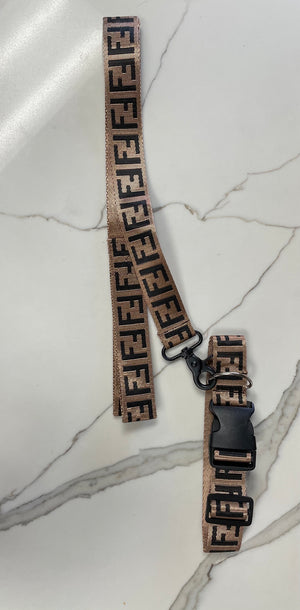 Fendi Collar And Leash freeshipping - The Good Dog Store