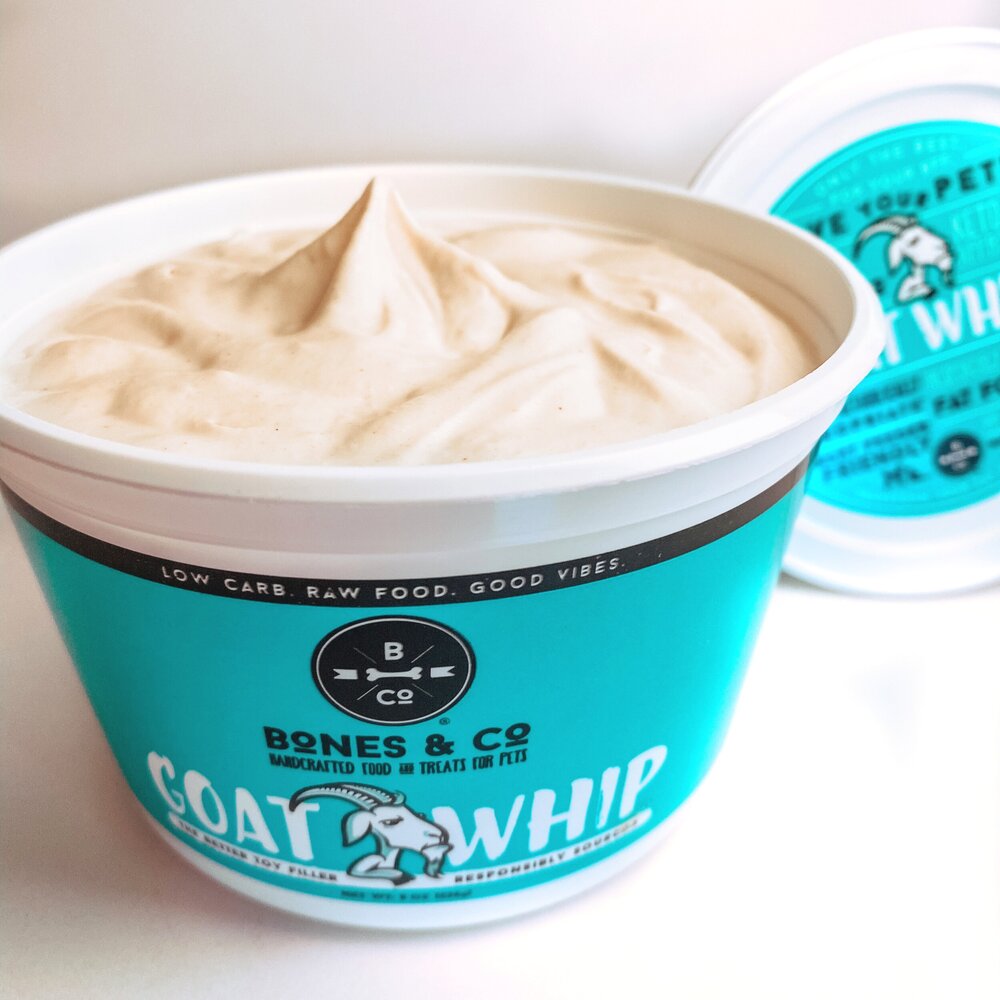 Bones & Co Dog Cat Frozen Goat Whip (IN STORE PICK UP ONLY)