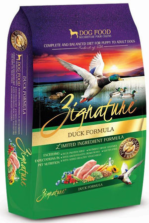 Zignature Grain-Free Duck Limited Ingredient Formula Dry Dog Food freeshipping - The Good Dog Store