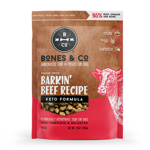 Bones & Co Dog Freeze Dried Barkin' Beef Bites 12oz