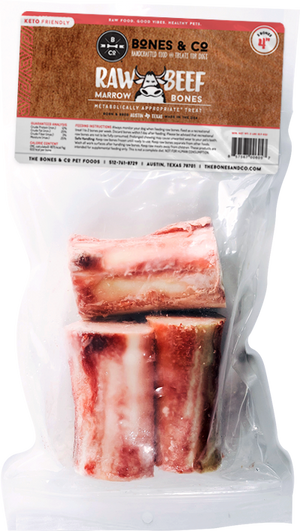 Bones & Co Dog Frozen Raw Beef Bones 4" 3pk (PICK UP IN STORE ONLY)