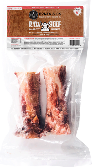 Bones & Co Dog Frozen Raw Beef Bones 6" 2pk