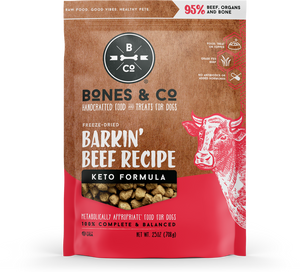 Bones & Co Dog Freeze Dried Barkin' Beef Bites 25oz