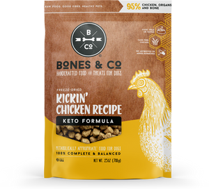 Bones & Co Dog Freeze Dried Kickin' Chicken Bites 12oz