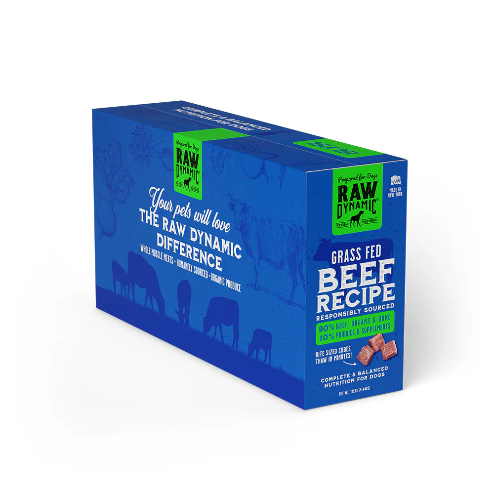Raw Dynamic Dog Farm Raised Frozen Beef Bulk Box 12lbs (PICK UP IN STORE ONLY)